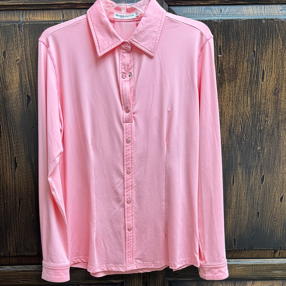 Pink Button-Up Shirt